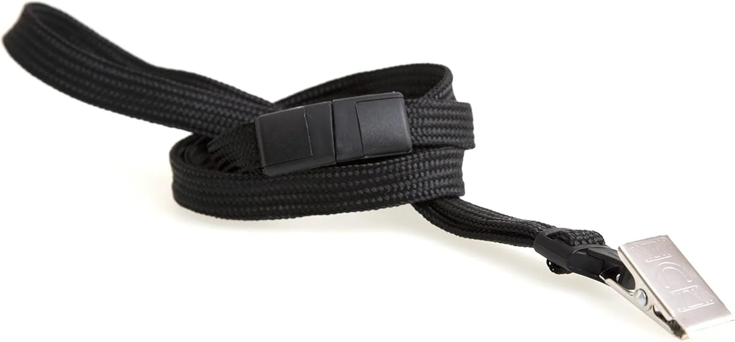 Baumgartens Safety Breakaway Lanyard, 36in, Black, Pack of 12