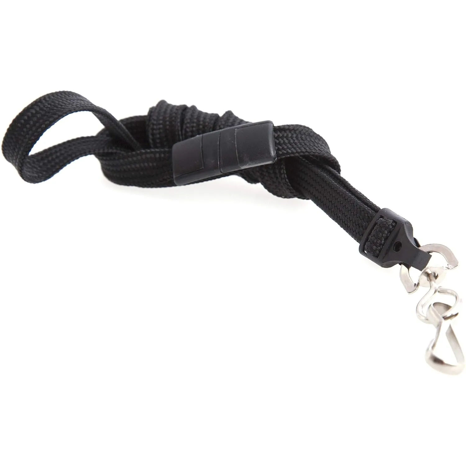 Baumgartens Safety Breakaway Lanyard, 36in, Plastic Hook, Black, Pack of 12