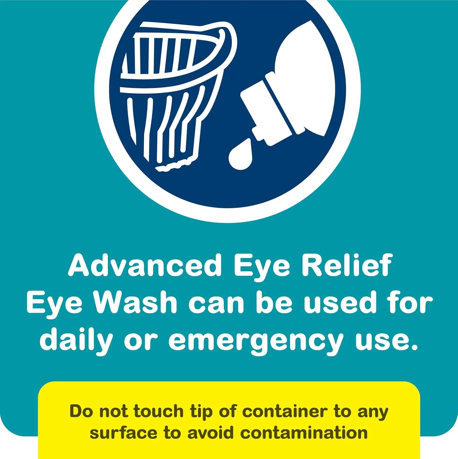 Bausch + Lomb Advanced Eye Relief, Eye Wash Solution, Cleanses, Refreshes, and Soothes for Daily or Emergency Use, 4 Fl Oz (Pack of 6)