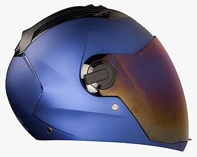 STEELBIRD SBA-2 SS MAT Y.BLUE D/V (BLUE) (M)