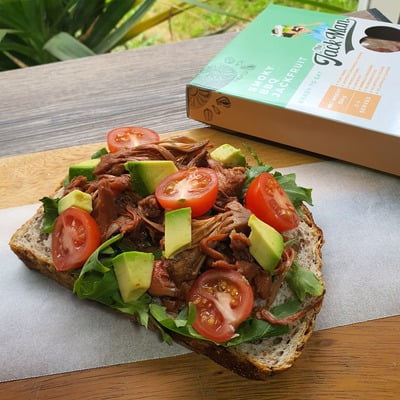 The Jack Man Smoky BBQ Jackfruit 350 grams The Jack Man Smoky BBQ Jackfruit 350 grams