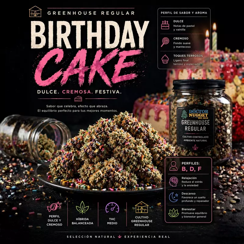 Dr. Nugget Birthday Cake THC Flor