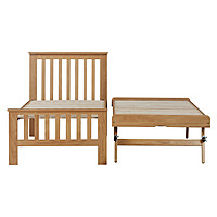 White Wooden Sofa Cum Bed with Pull-Out Trundle – Modern Space Saving Design