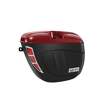 STUDDS SIDE BOX SAFARI WITH MAIN FRAME & UNIVERSAL FITMENT CLAPMS CHERRY RED