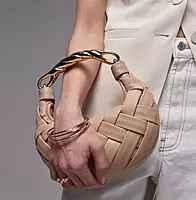 JW PEI Orla weave top handle bag in off white