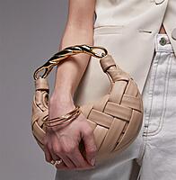 JW PEI Orla weave top handle bag in off white