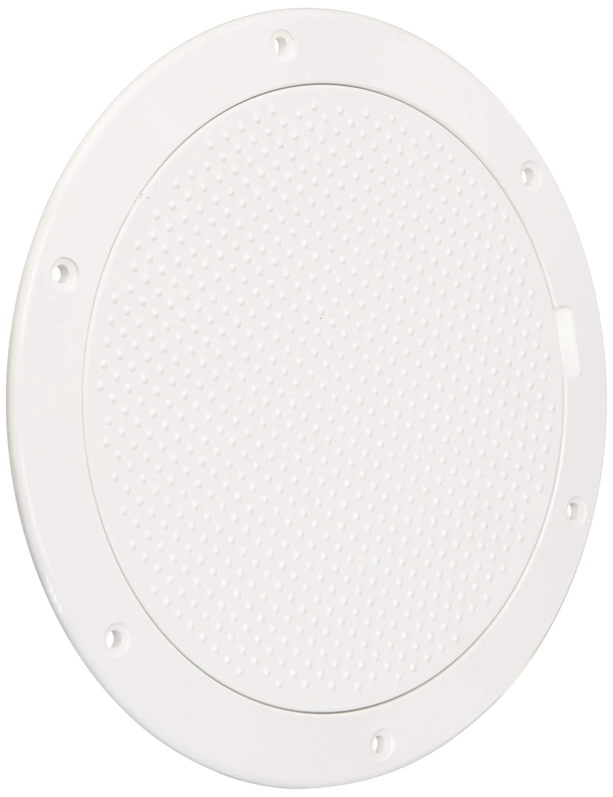 Beckson 6" Non-Skid Pry-Out Deck Plate - White