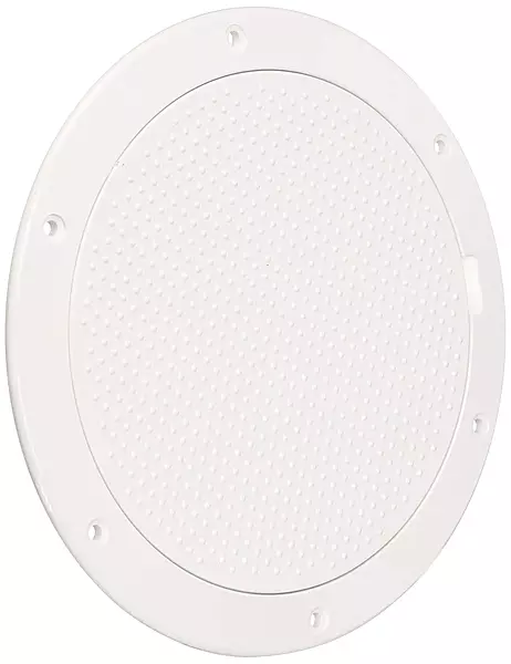 Beckson 6" Non-Skid Pry-Out Deck Plate - White
