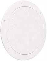 Beckson 6" Non-Skid Pry-Out Deck Plate - White