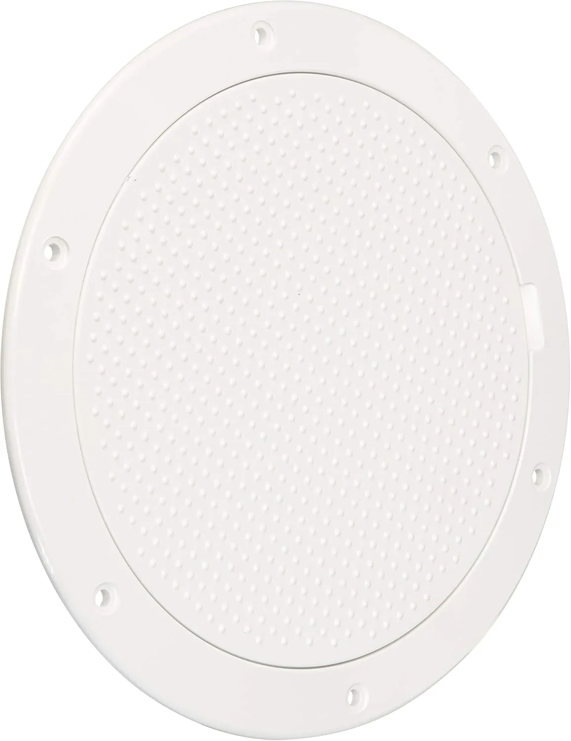 Beckson 6" Non-Skid Pry-Out Deck Plate - White