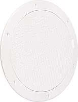 Beckson 6" Non-Skid Pry-Out Deck Plate - White