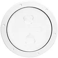 Beckson DP62-W Screw-Out Deck Plate, White, 1 Count (Pack of 1)