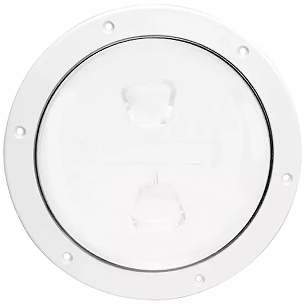 Beckson DP62-W Screw-Out Deck Plate, White, 1 Count (Pack of 1)