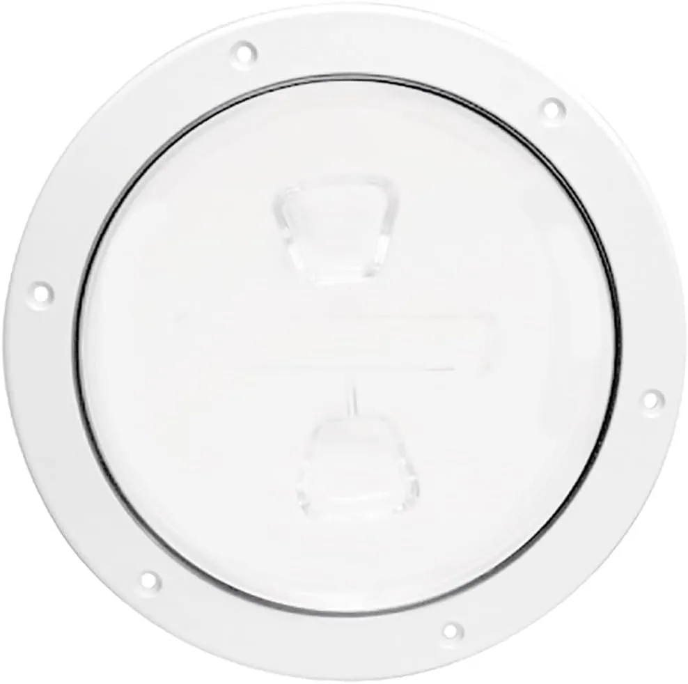 Beckson DP62-W Screw-Out Deck Plate, White, 1 Count (Pack of 1)
