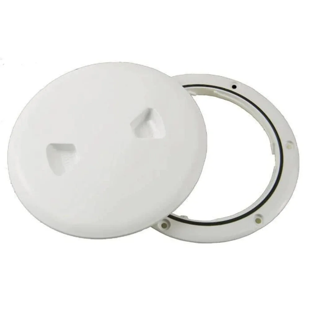 Beckson 5" Twist-Out Deck Plate - White