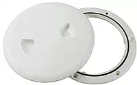 Beckson 5" Twist-Out Deck Plate - White