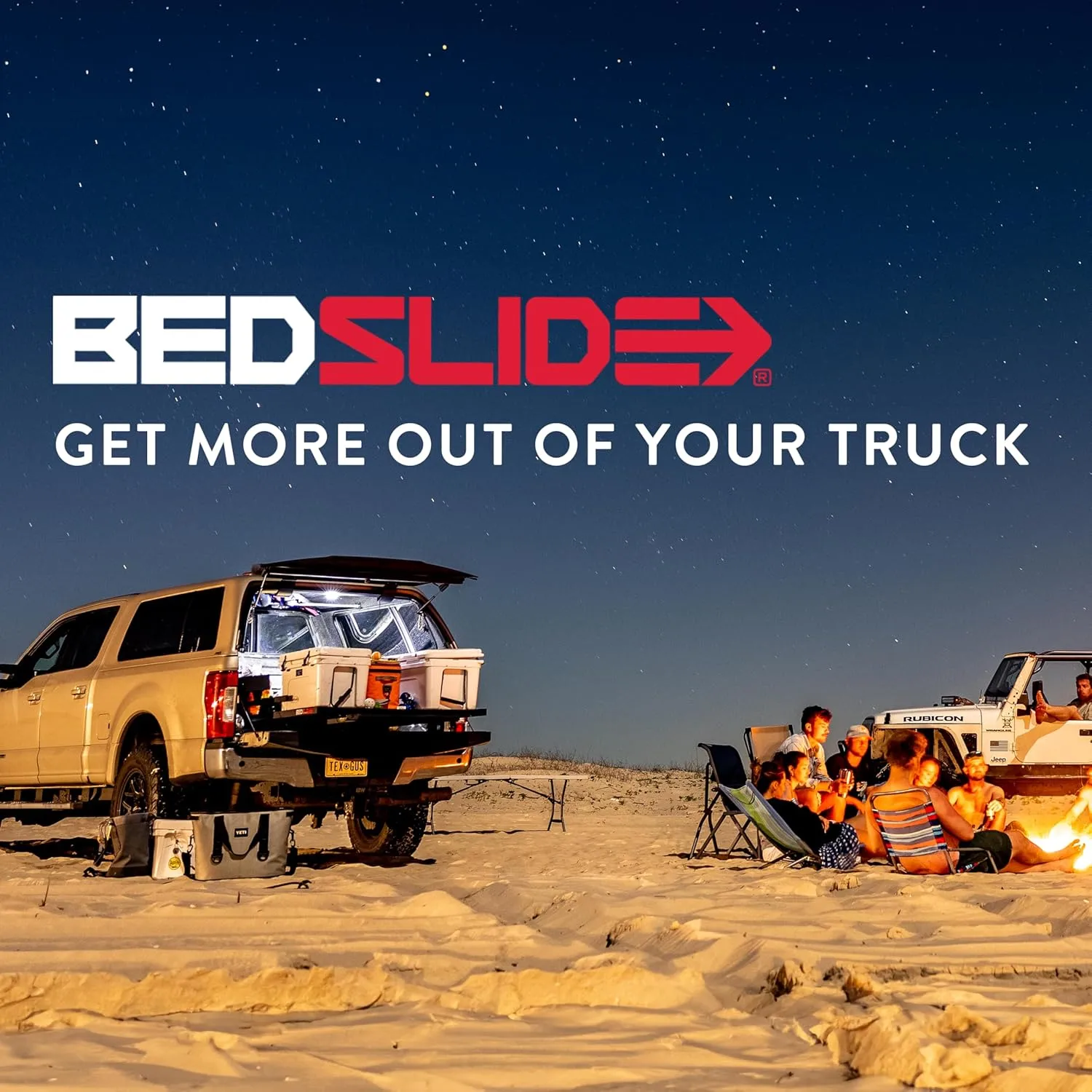 Bedslide 1000 Sliding Truck Bed Organizer, 79 x 48 in, 1000 lb Capacity