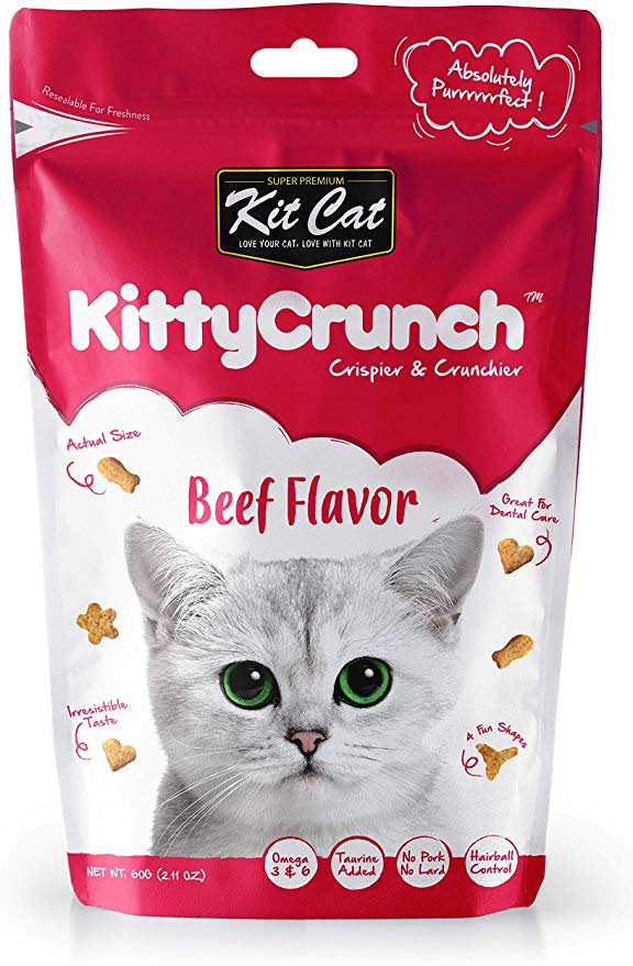 Kit Cat Kitty Crunch Beef Flavor (60g)Cat Treat Kit Cat Kitty Crunch Beef Flavor (60g)Cat Treat