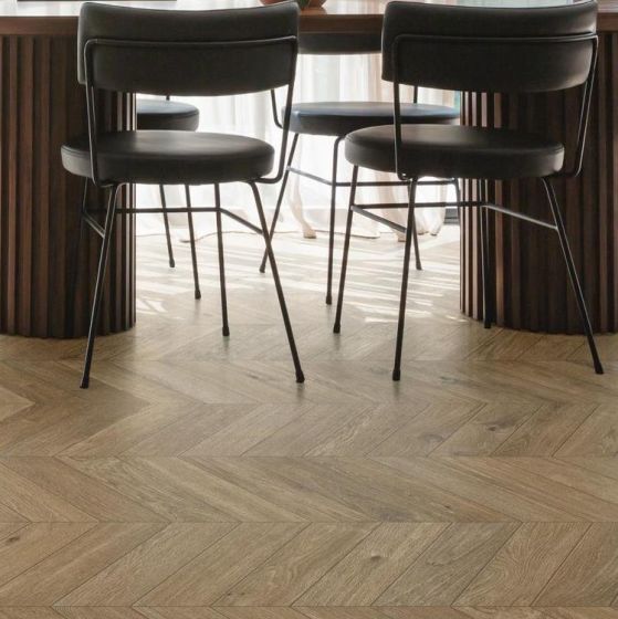 Gresie tip parchet RAGNO by MARAZZI, OSSIMORI BEIGE CHEVRON 11X54, R9SR