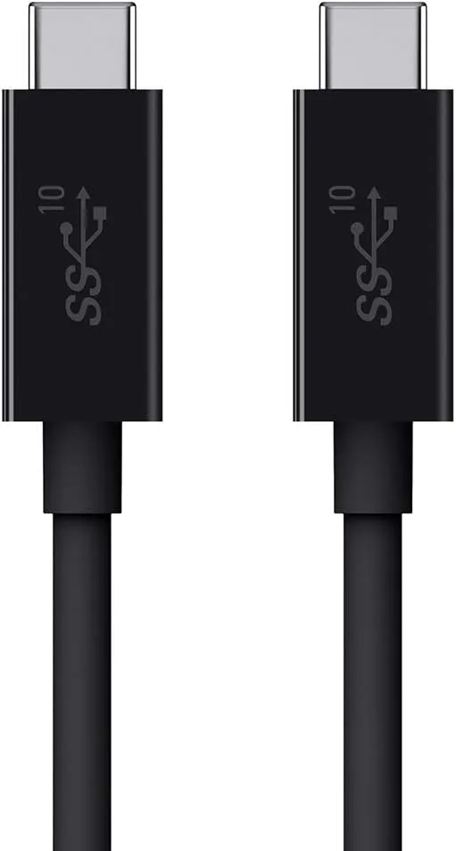 Belkin USB-C to USB-C Cable - 3.1 USB-C - 10 Gbps Data Transfer - 100 Watt - 1 Meter/3.3ft - Black