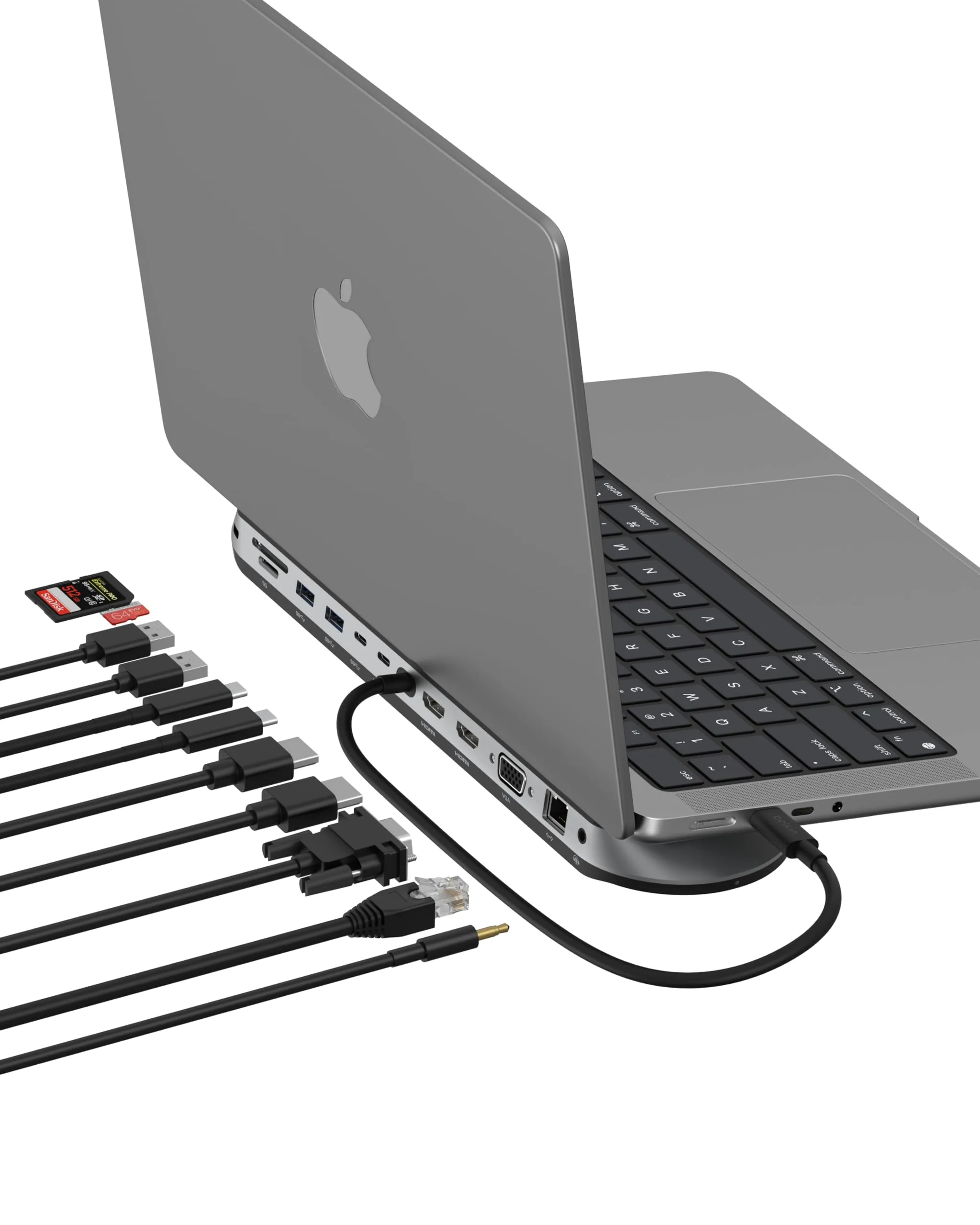 Belkin Connect 11-in-1 Universal USB-C Pro Dock w/ 3-Monitor Support, Silicon Motion Technology - Works with Mac, Windows