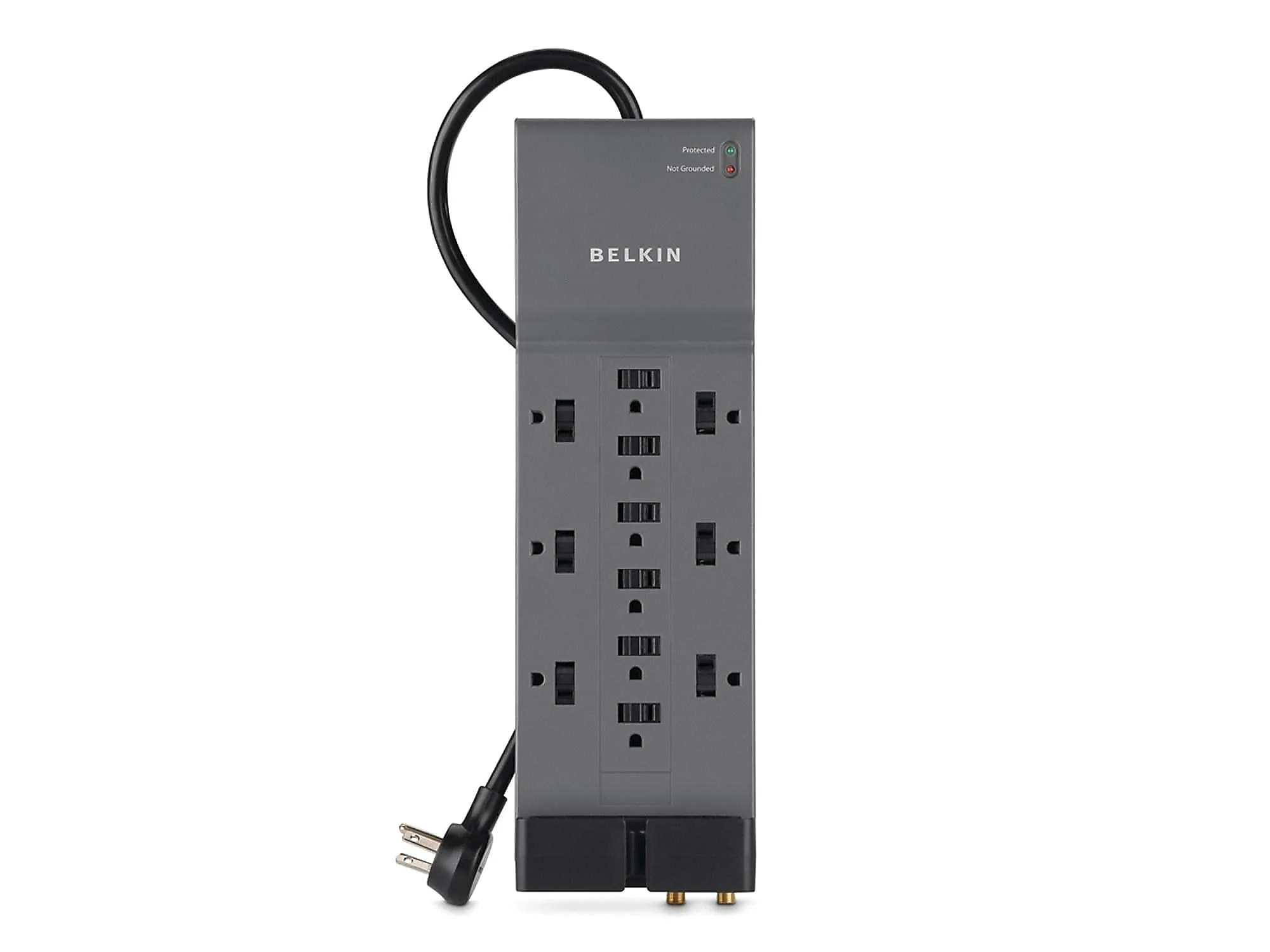Belkin Surge Protector, 3940 Joules, 12 Outlets, 8', Gray