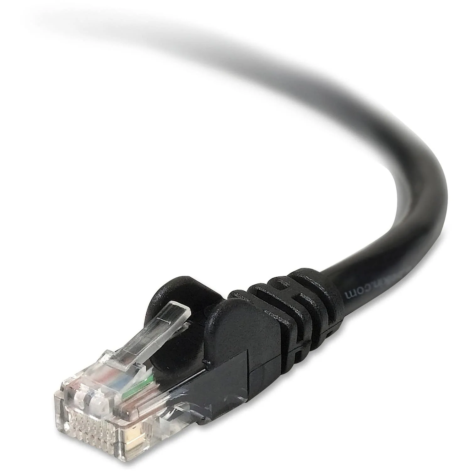 Belkin A3L980-15-BLK-S 15Ft CAT6BLACK Snagless Rj45 M/Patch Cable, 15 feet, Black