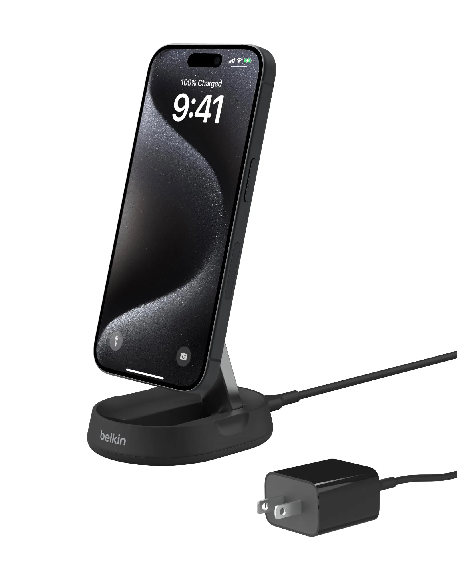 Belkin Convertible Magnetic Charging Stand 15W - MagSafe-Compatible Fast Qi2 Charger