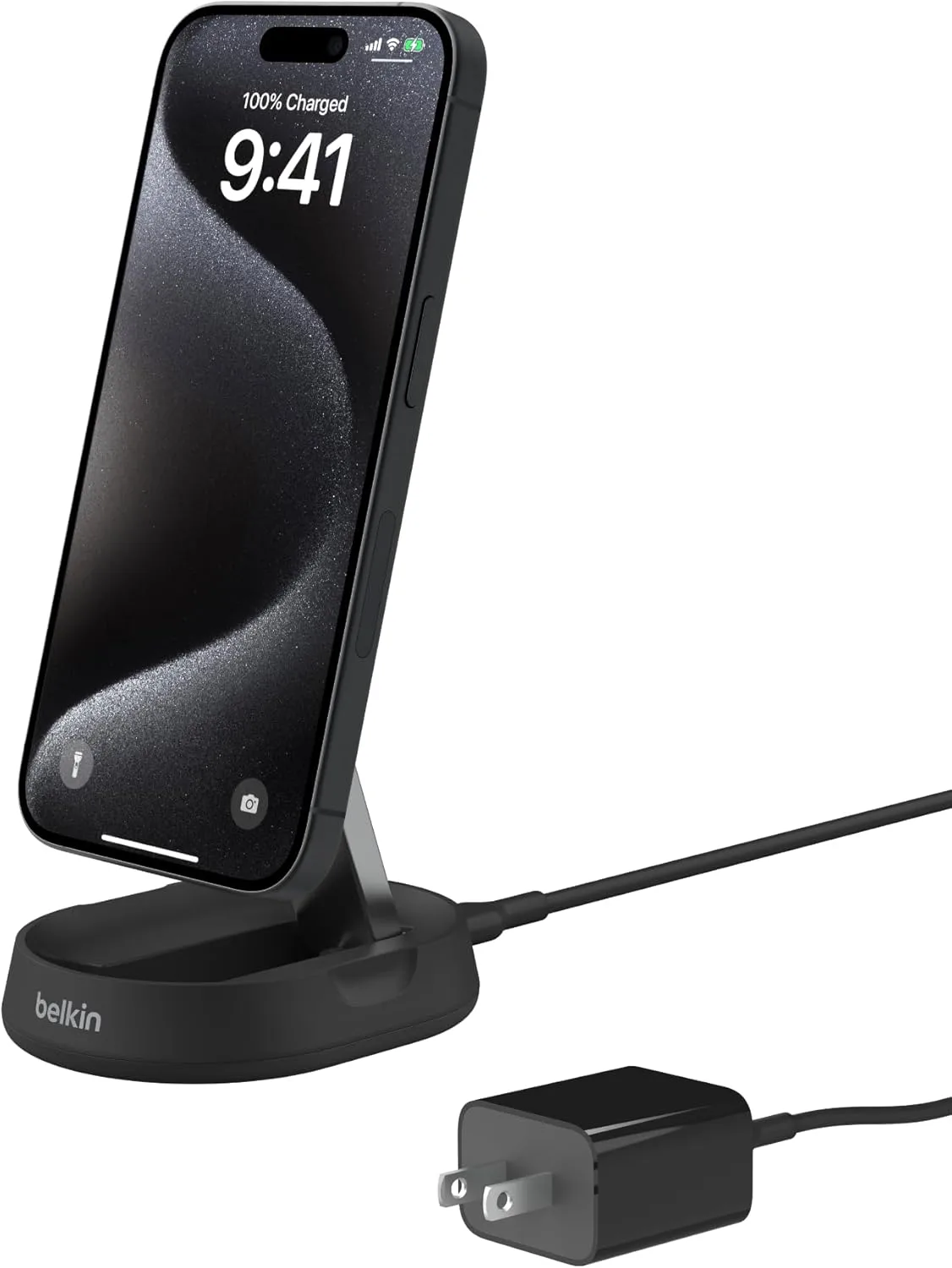 Belkin Convertible Magnetic Charging Stand 15W - MagSafe-Compatible Fast Qi2 Charger