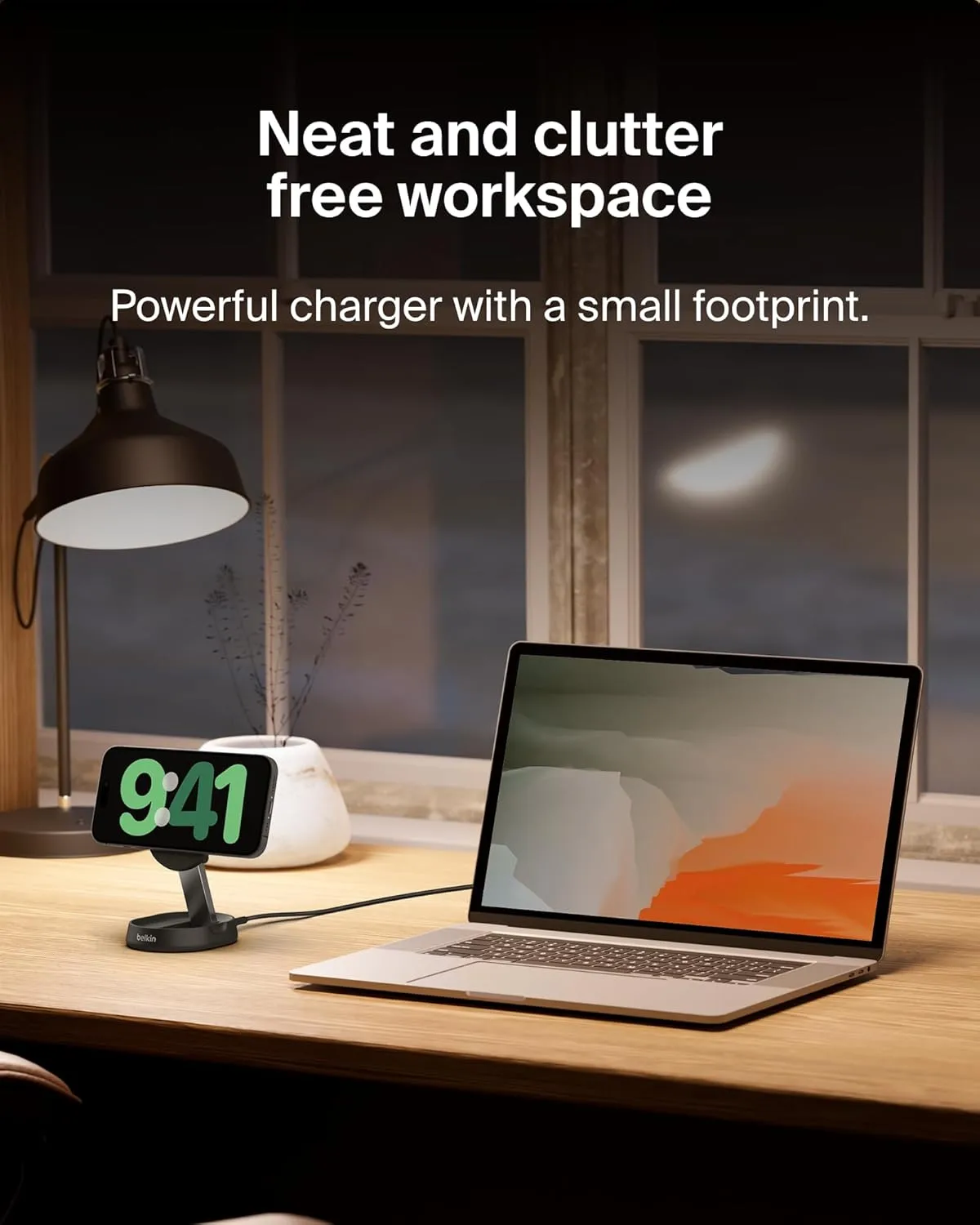 Belkin Convertible Magnetic Charging Stand 15W - MagSafe-Compatible Fast Qi2 Charger