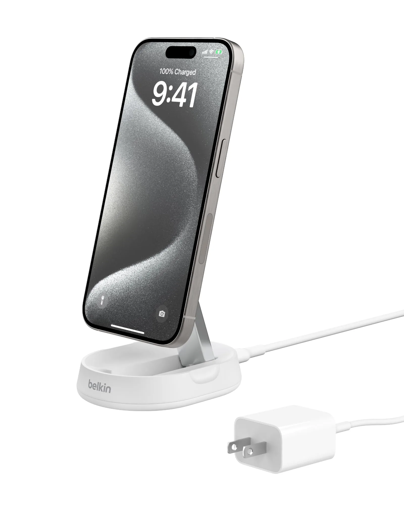 Belkin Convertible Magnetic Charging Stand 15W - MagSafe-Compatible Fast Qi2 Charger