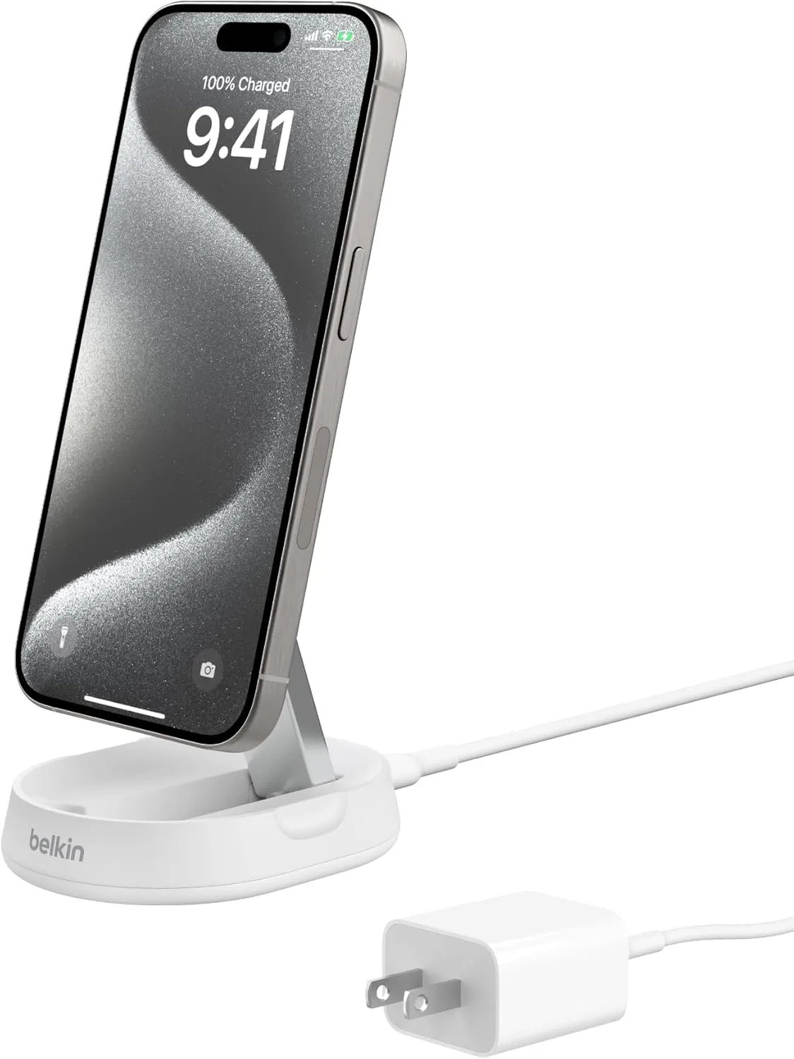 Belkin Convertible Magnetic Charging Stand 15W - MagSafe-Compatible Fast Qi2 Charger