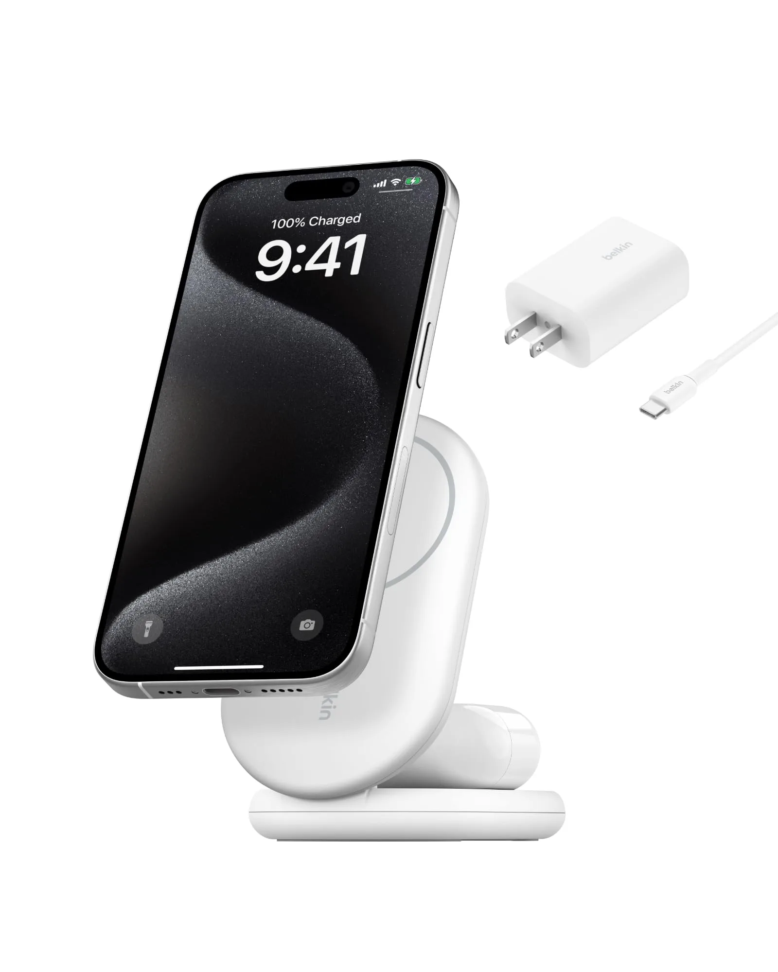 Belkin BoostCharge Magnetic Foldable Charger MagSafe-Compatible Qi2 15W