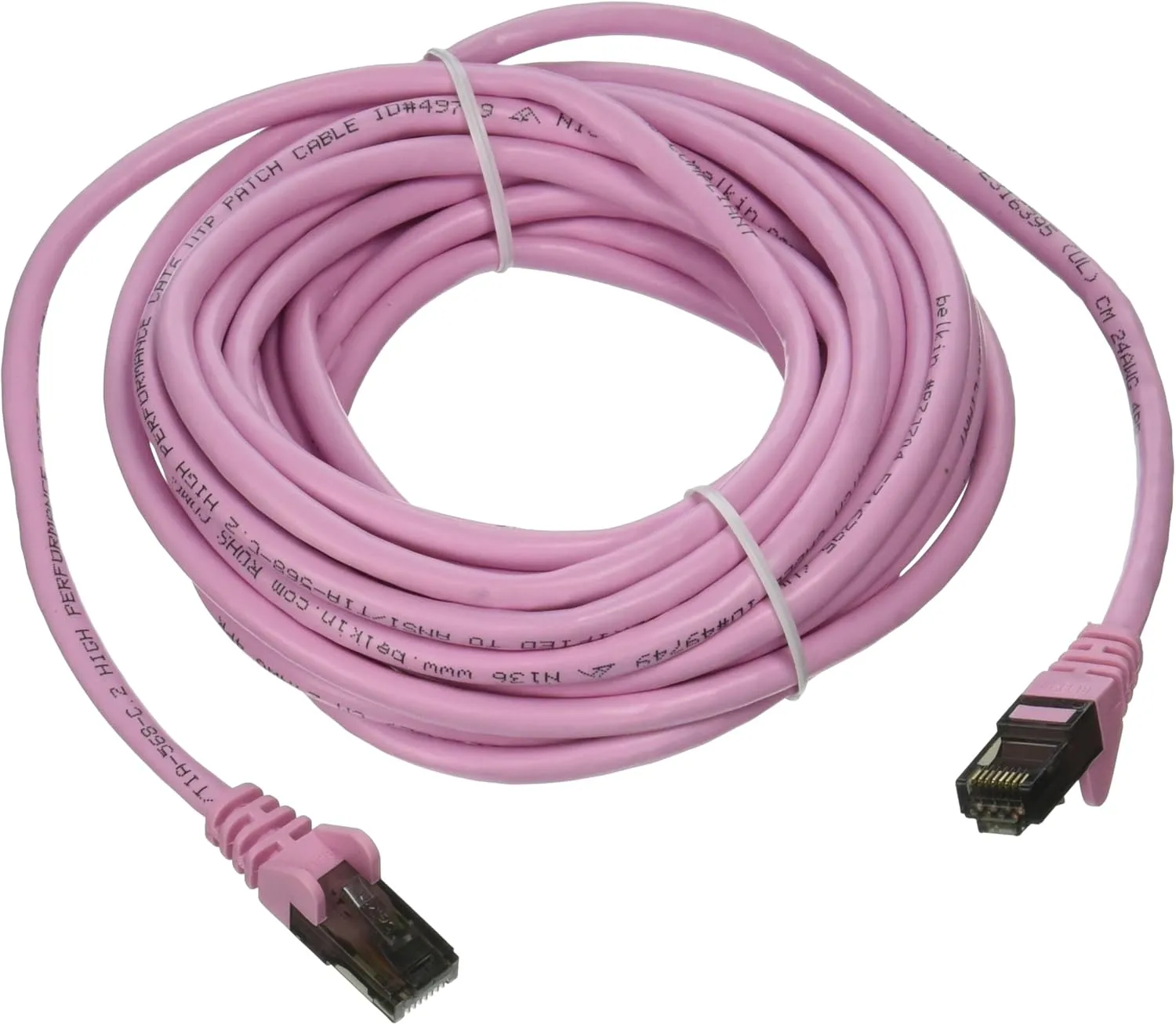 Belkin 20FT CAT6 Pink Snagless RJ45 M/m Patch Cable
