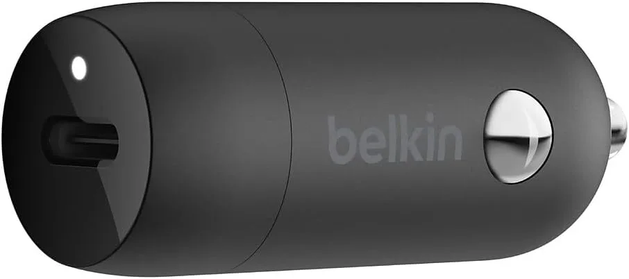 Belkin 20 Watt USB C Car Charger with Fast Charging for Apple iPhone 14, 14 Pro, 14 Pro Max, iPhone 13, 13 Pro, 13 Pro Max