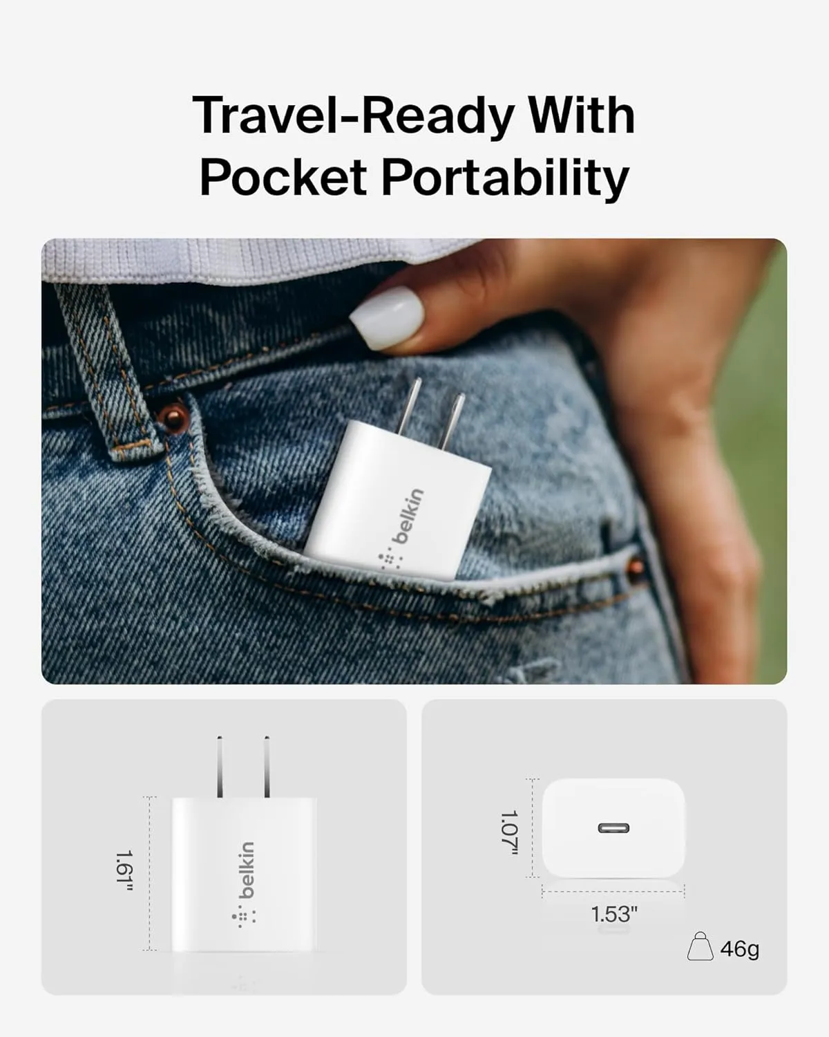 Belkin 20W USB-C Wall Charger - Fast Charging