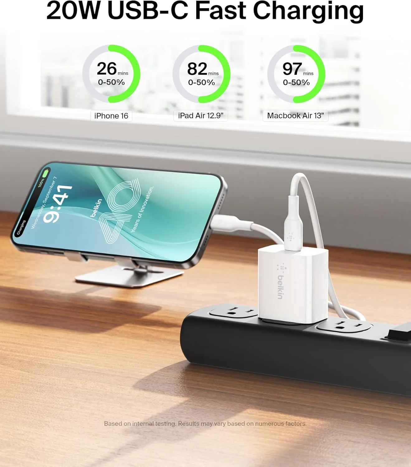 Belkin 20W USB-C Wall Charger - Fast Charging