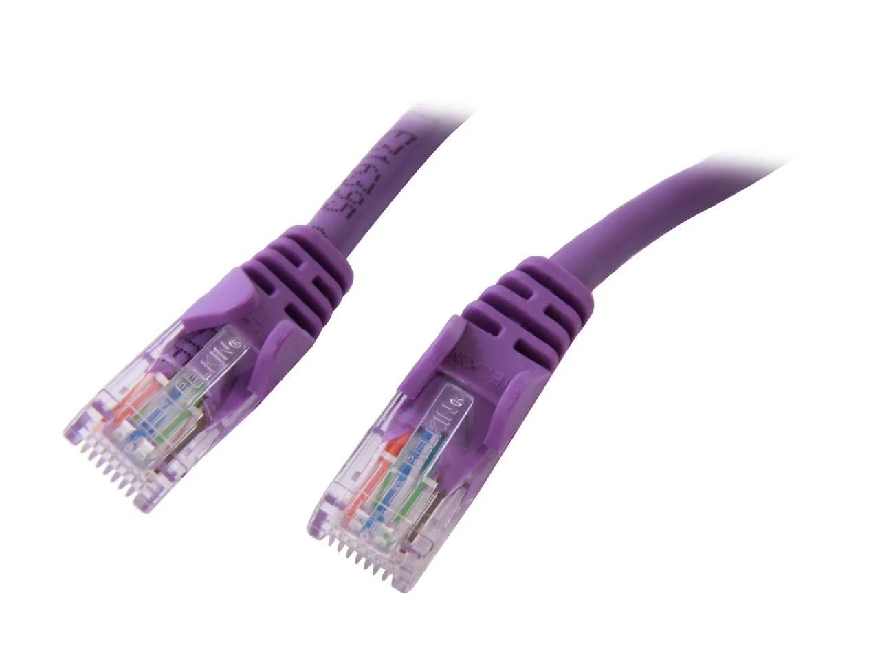 Belkin A3L791-25-PUR-S 25ft Cat5e Snagless Purple Patch Cable