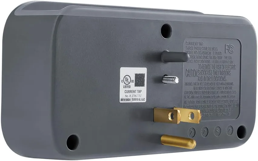 Belkin Wall Surge Protector - 3 Outlet w/ 2 USB Ports Mount with Premium Protection Against Surges Safe Charge for Mobile