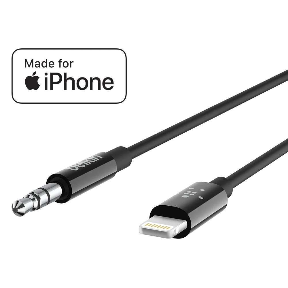 Belkin 3.5mm Audio Cable with Lightning Connector - MFi-Certified