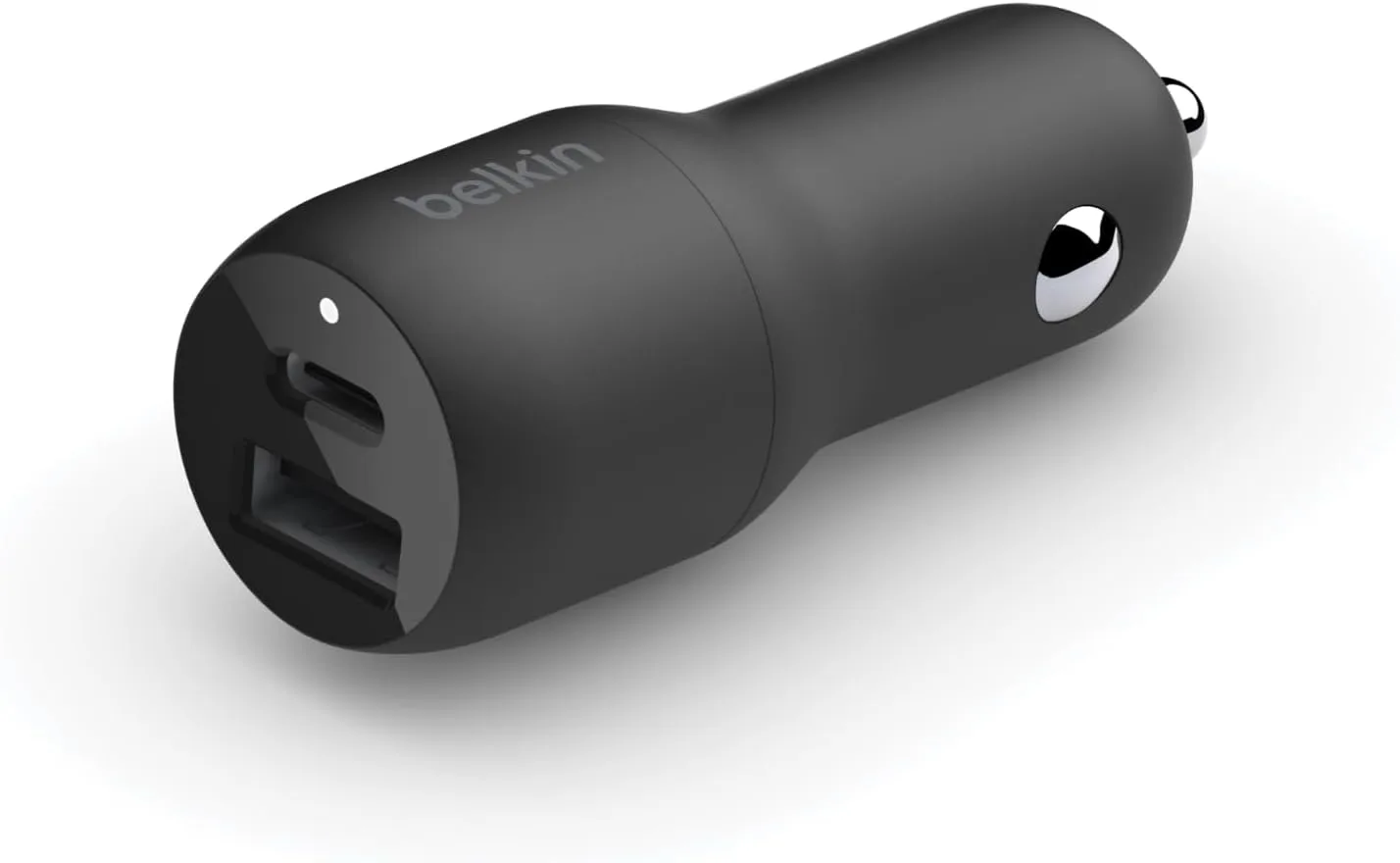Belkin 37-Watt Dual USB Car Charger - Power Delivery 25W USB-C Port & 12W USB-A Port for PPS Charging Apple iPhone