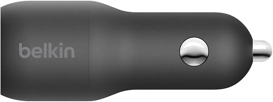 Belkin 37 Watt Dual USB Car Charger - Power Delivery 25W USB C Port & 12W USB A Port for PPS Charging Apple iPhone 14