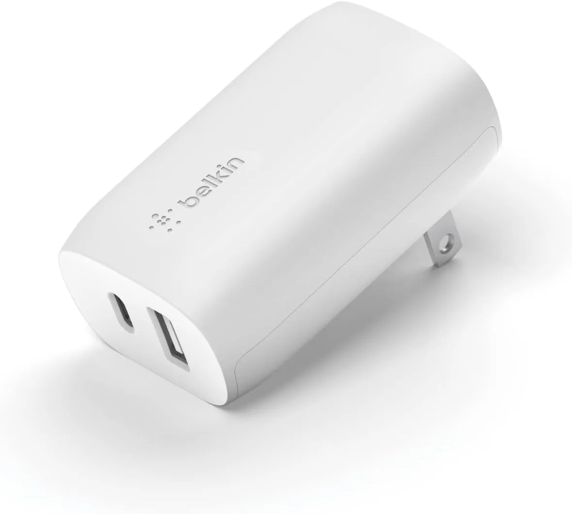 Belkin USB C Charger Block 37W - Power Delivery 25W USB-C Port + 12W USB-A Port for PPS Charging Apple iPhone 16, 16