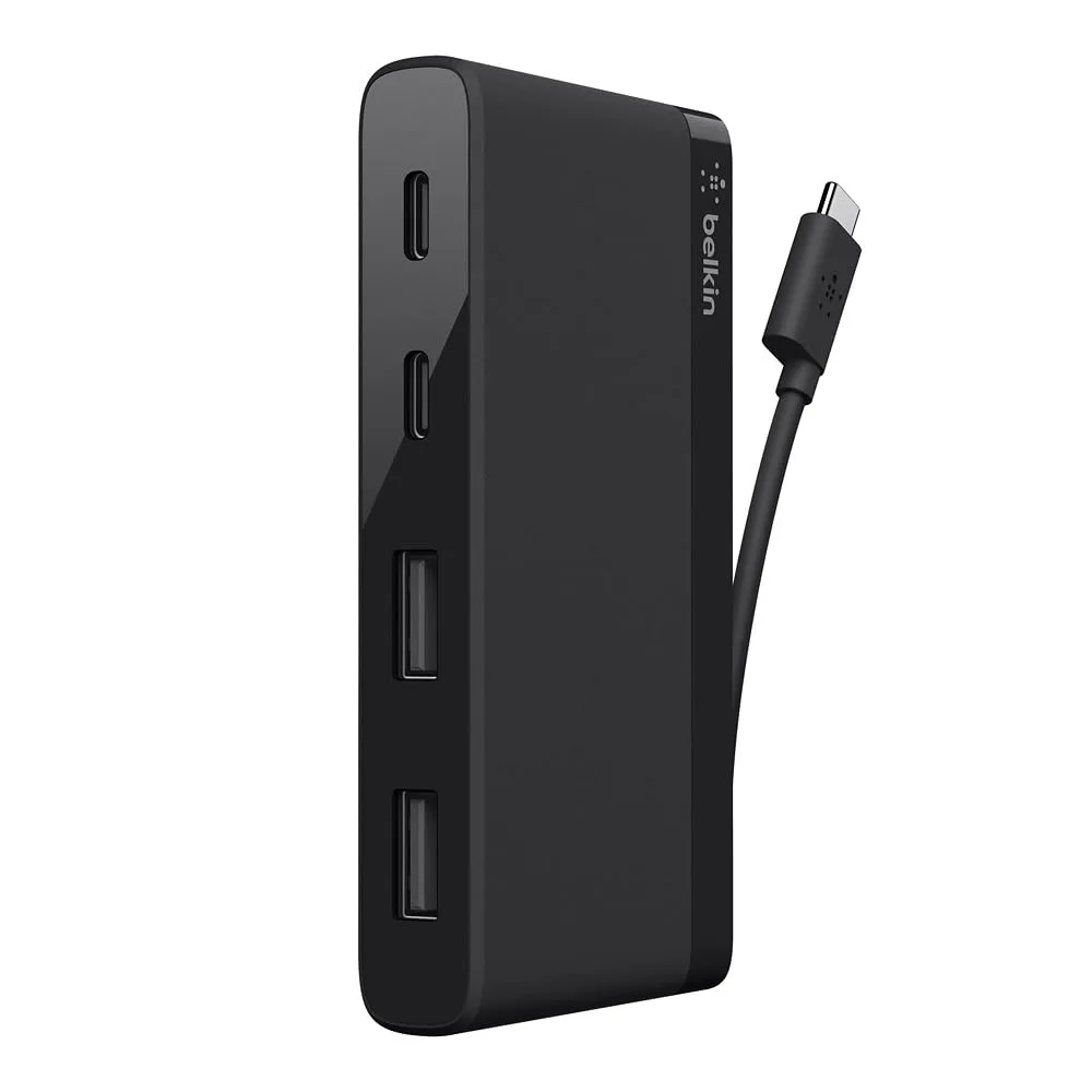 Belkin 4-Port USB-C Mini Hub – 2 USB-C & 2 USB-A, Ultra Portable