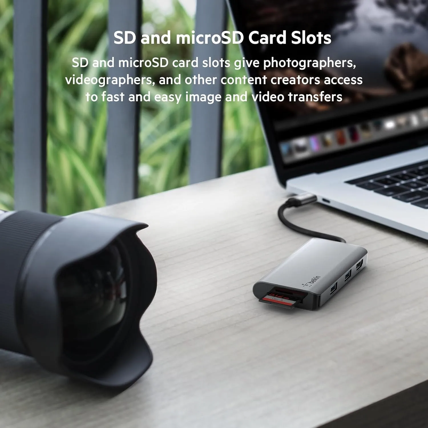 Belkin USB-C MultiPort Docking Station with 4K HDMI, SD & microSD Card Readers and USB-A Ports