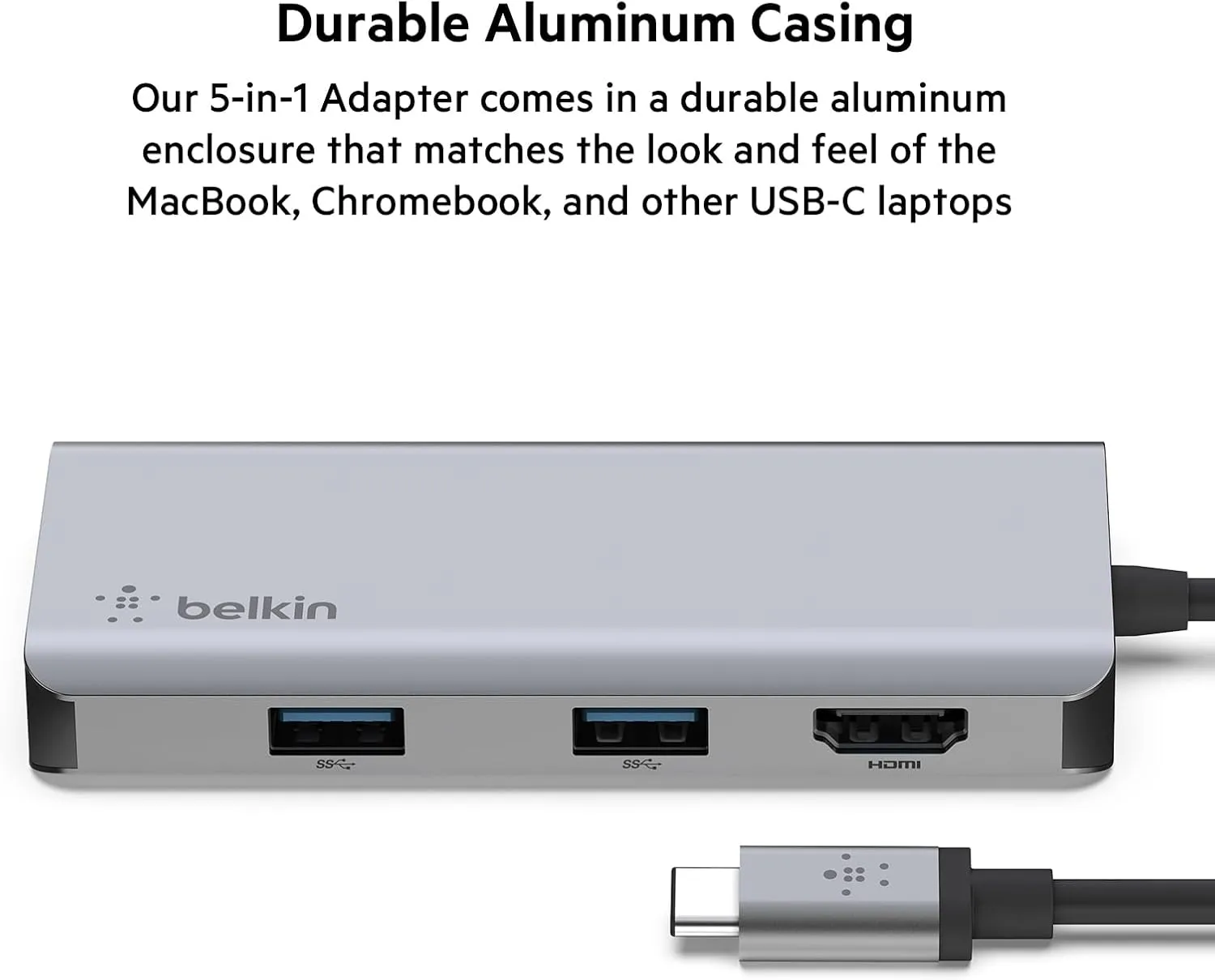Belkin USB-C MultiPort Docking Station with 4K HDMI, SD & microSD Card Readers and USB-A Ports