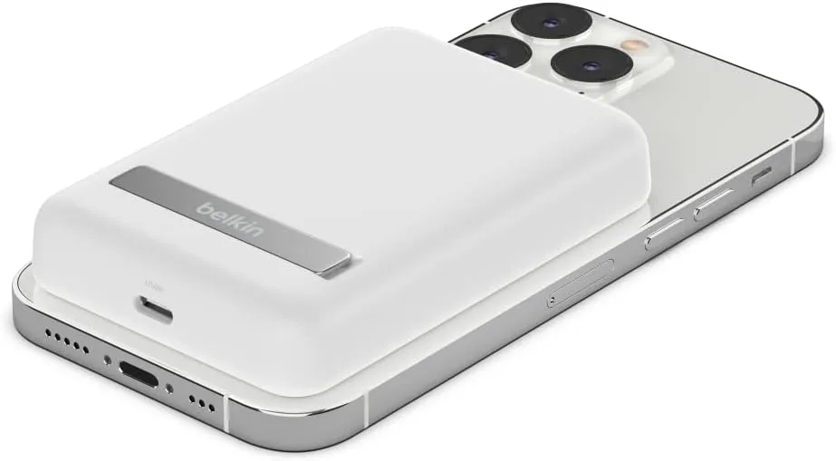 Belkin Portable Charger, Wireless Power Bank 5000 mAh MagSafe Charger 7.5W