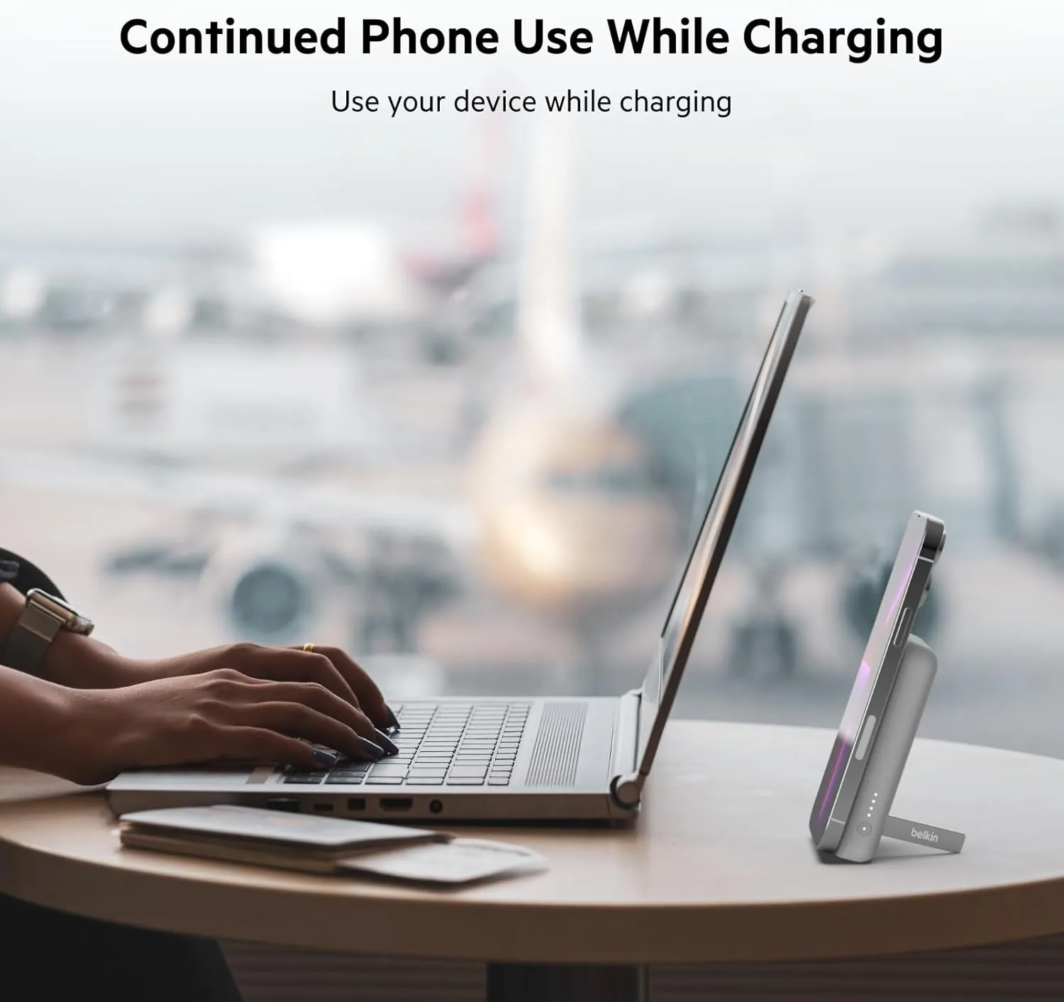 Belkin Portable Charger, Wireless Power Bank 5000 mAh MagSafe Charger 7.5W