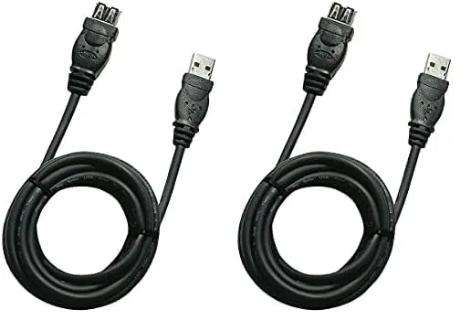 Belkin F3U134B06 Pro Series 6-Foot USB Extension Cable (Pack of 2) 1 Count (Pack of 2)