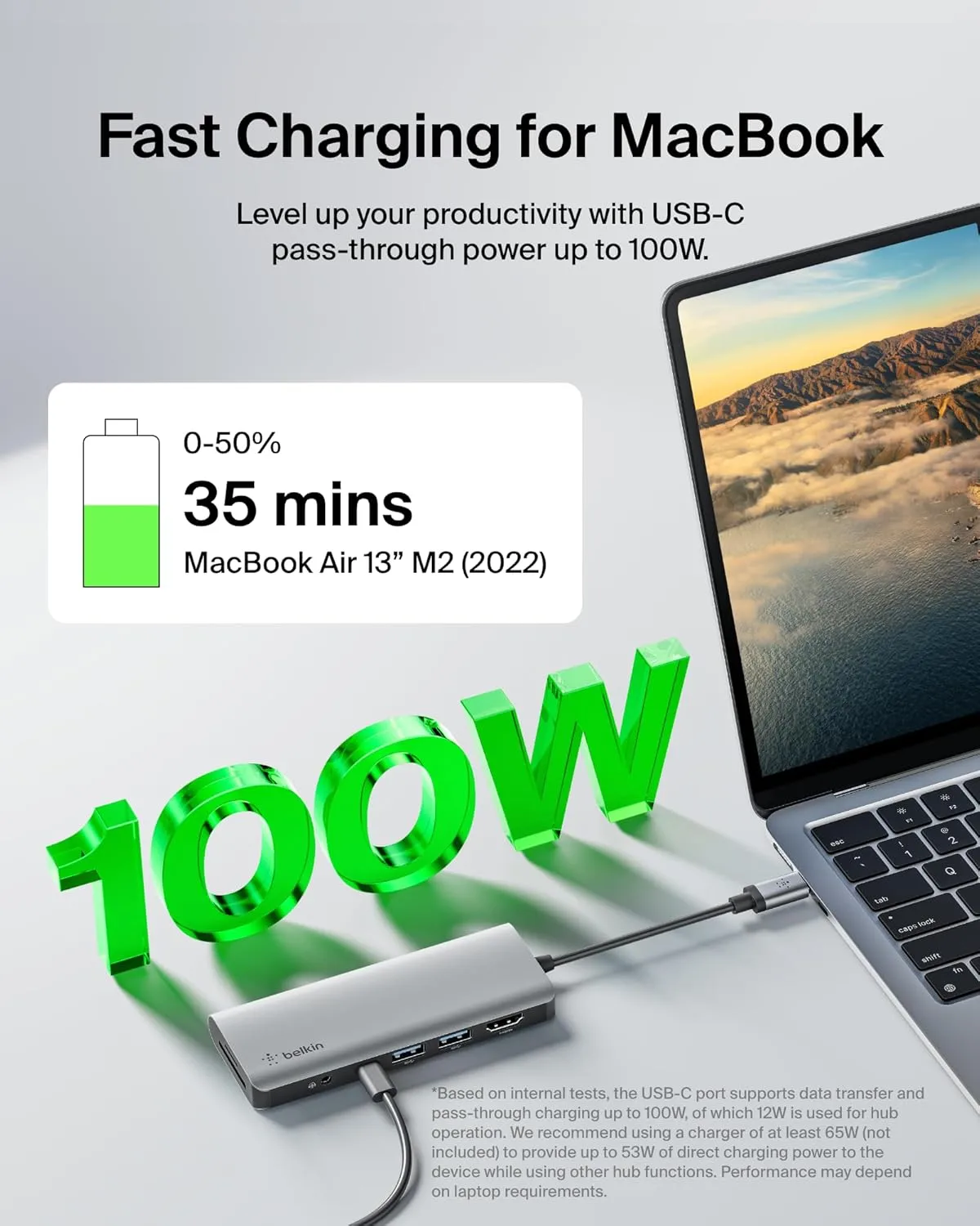 Belkin USB-C MultiPort Docking Station with 4K HDMI, SD & microSD Card Readers and USB-A Ports